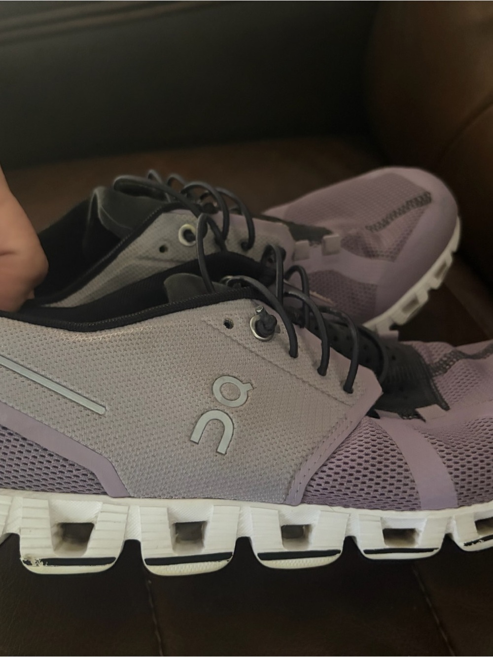 On Cloud Lavender Running Sneakers